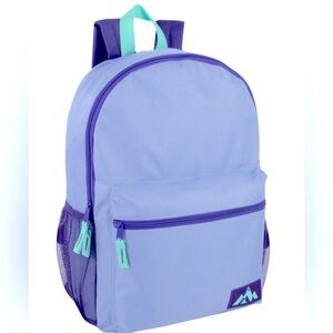 ❤️🌼NWT TRAIL MAKER Blue/Purple Backpack. 18 Inch with Side Mesh Pocket